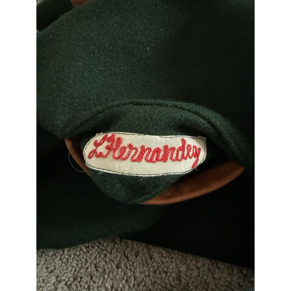 VTG Disney Lion King Animation Crew Letterman varsity jacket Size L Rare Green - Picture 5 of 8